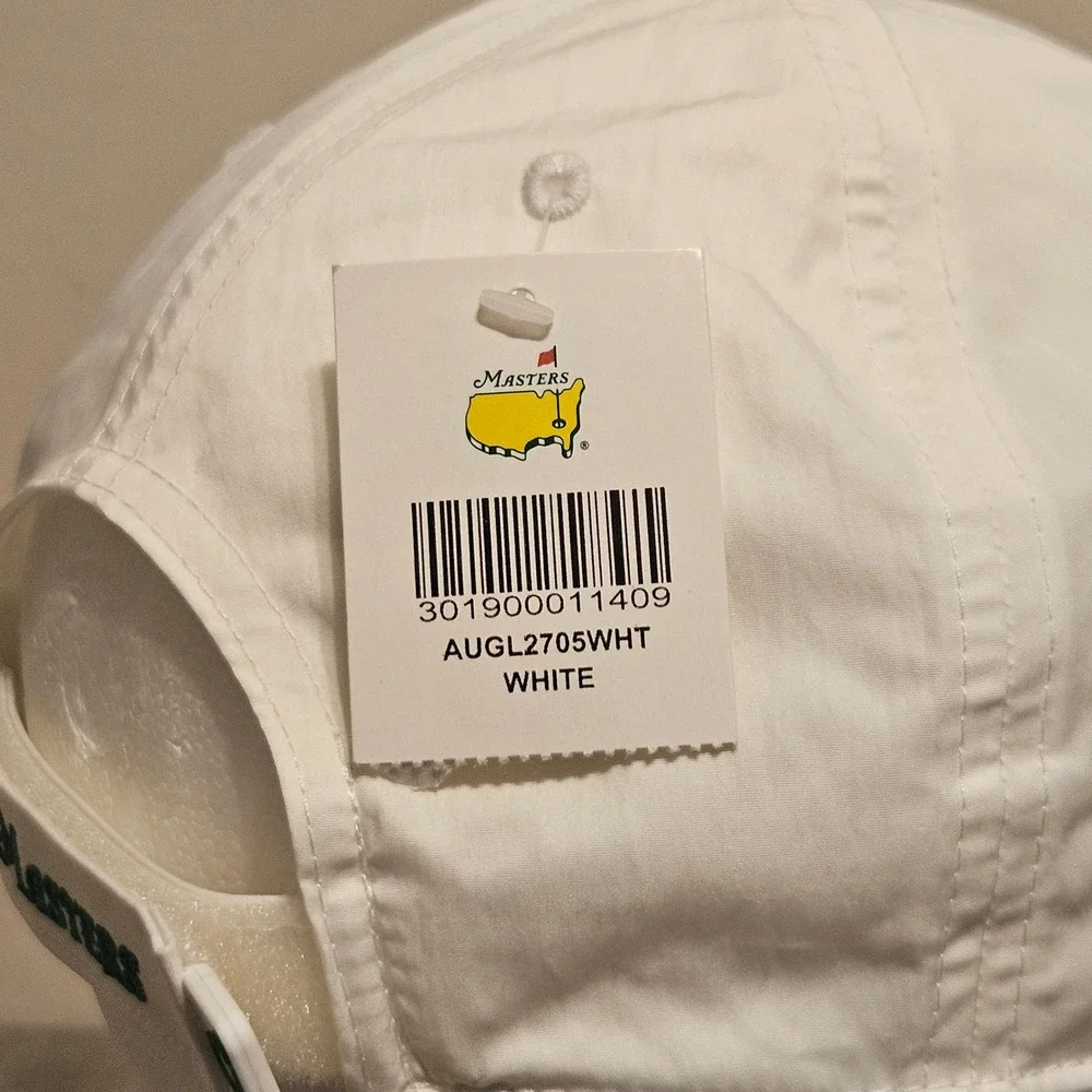 Masters 2024 Golf Hat Ladies Fit White Adjustable Performance Cap AUGL2705WHT
